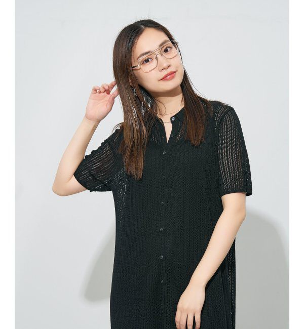  「ウエリントン型メガネ｜読書 レディース 女性用 大人可愛い 大理石｜Zoff｜CHIC レンズ交換券付」|メガネ|