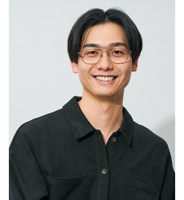  「ウエリントン型メガネ｜読書 レディース 女性用 大人可愛い 大理石｜Zoff｜CHIC レンズ交換券付」|メガネ|ベージュ