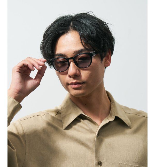  「ウェリントン型 花粉/飛沫対策 サングラス  (Zoff PROTECT 2WAY)  花粉メガネ メガネ 紫外線防止 UVカット」|サングラス|