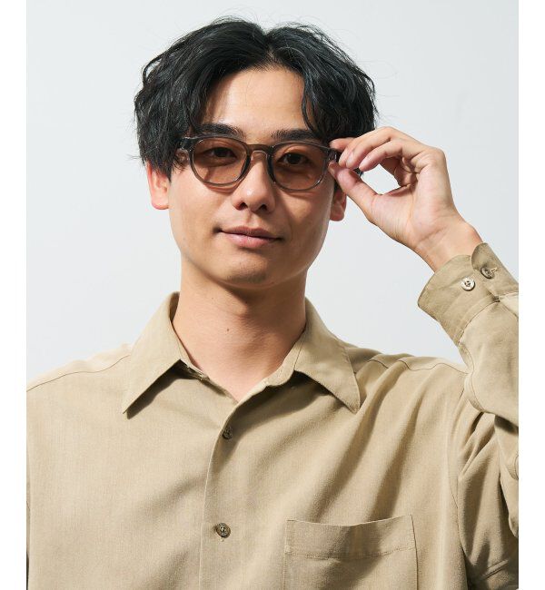  「ウェリントン型 花粉/飛沫対策 サングラス  (Zoff PROTECT 2WAY)  花粉メガネ メガネ 紫外線防止 UVカット」|サングラス|