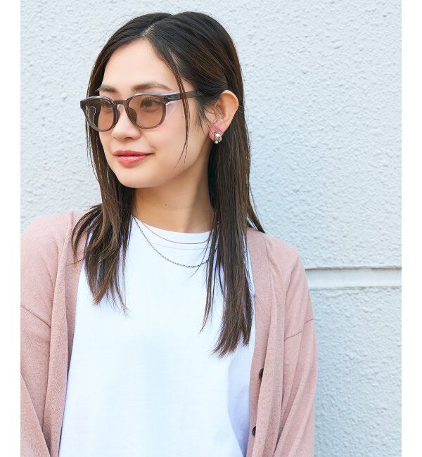  「ウェリントン型 花粉/飛沫対策 サングラス  (Zoff PROTECT 2WAY)  花粉メガネ メガネ 紫外線防止 UVカット」|サングラス|