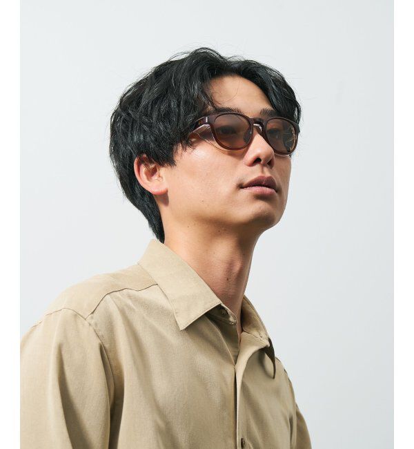  「ウェリントン型 花粉/飛沫対策 サングラス  (Zoff PROTECT 2WAY)  花粉メガネ メガネ 紫外線防止 UVカット」|サングラス|