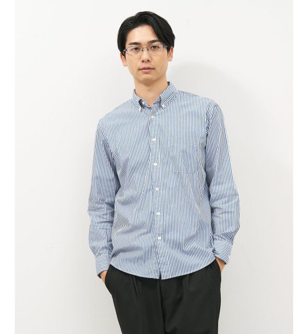  「スクエア型メガネ｜似合うを科学したメガネ(Zoff NEW STANDARD) レンズ交換券付」|メガネ|ネイビー3