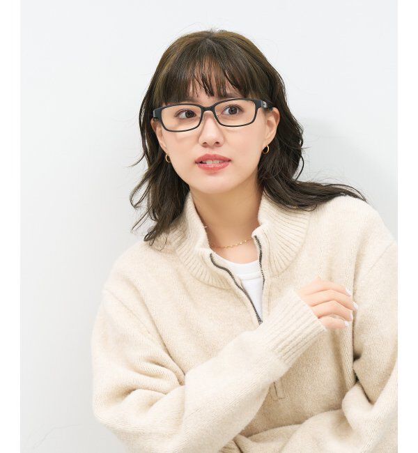  「ウェリントン型 メガネ | 似合うを科学したメガネ(Zoff NEW STANDARD) 伊達メガネ 度付き レンズ交換券付」|メガネ|