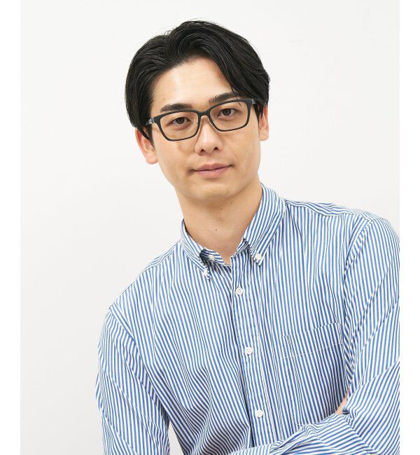  「ウェリントン型 メガネ | 似合うを科学したメガネ(Zoff NEW STANDARD) 伊達メガネ 度付き レンズ交換券付」|メガネ|