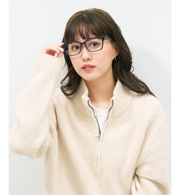  「ウェリントン型 メガネ | 似合うを科学したメガネ(Zoff NEW STANDARD) 伊達メガネ 度付き レンズ交換券付」|メガネ|