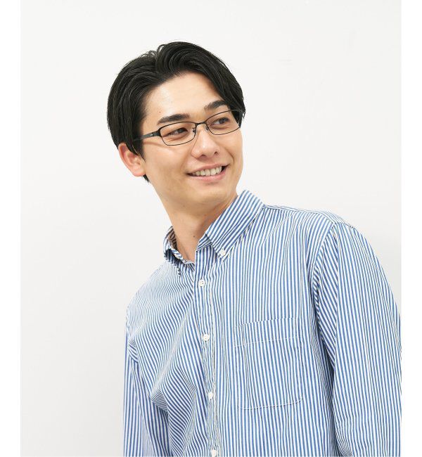  「スクエア型メガネ｜似合うを科学したメガネ(Zoff NEW STANDARD) レンズ交換券付」|メガネ|ブラック系その他