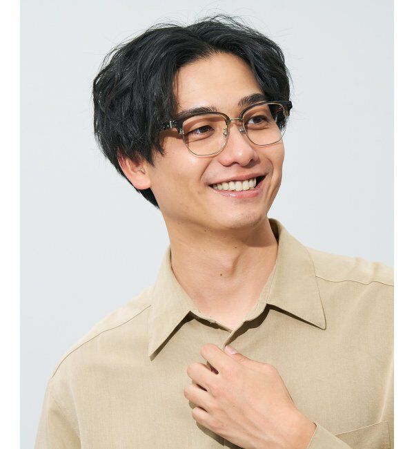  「ウエリントン型メガネ｜読書 レディース 女性用 大人可愛い 大理石｜Zoff｜CHIC レンズ交換券付」|メガネ|