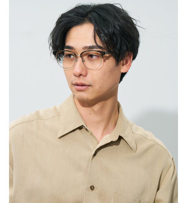  「ウエリントン型メガネ｜読書 レディース 女性用 大人可愛い 大理石｜Zoff｜CHIC レンズ交換券付」|メガネ|