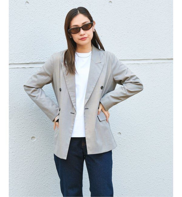  「Zoff｜JOURNAL STANDARD relume オーバル型 横長 サングラス 紫外線対策 UVカット ジャーナルスタンダード」|サングラス|