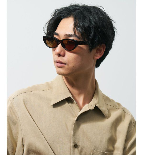  「Zoff｜JOURNAL STANDARD relume オーバル型 横長 サングラス 紫外線対策 UVカット ジャーナルスタンダード」|サングラス|