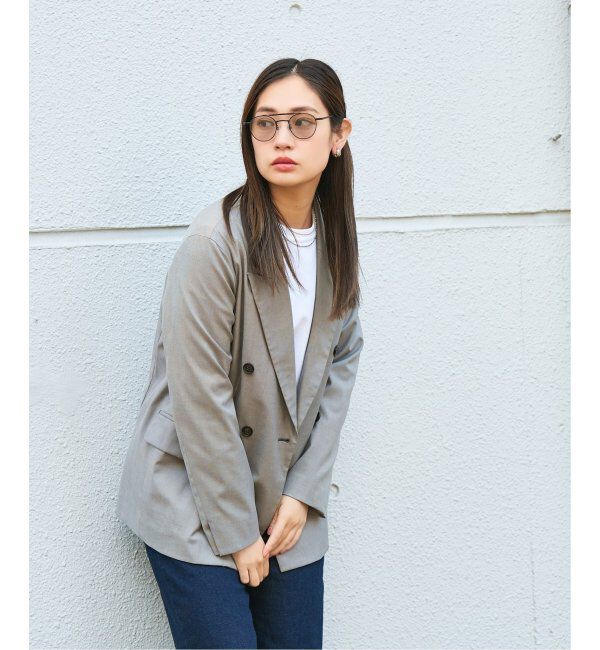  「Zoff｜JOURNAL STANDARD relume ボストン型 横長 サングラス 紫外線対策 UVカット ジャーナルスタンダード」|サングラス|