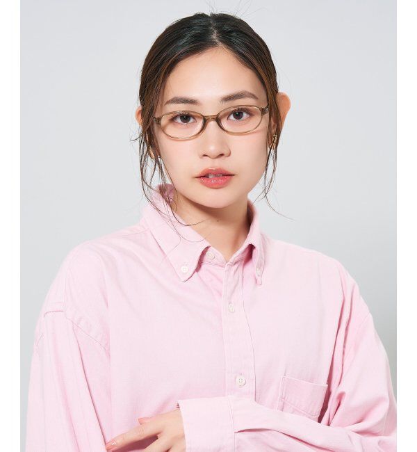  「オーバル型 メガネ | 大人可愛い 伊達メガネ レディース レンズ交換券付」|メガネ|