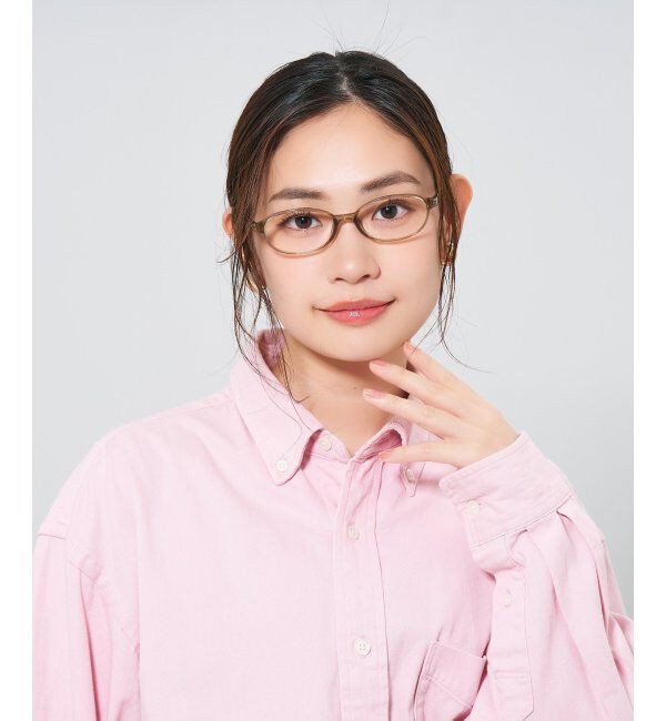  「オーバル型 メガネ | 大人可愛い 伊達メガネ レディース レンズ交換券付」|メガネ|