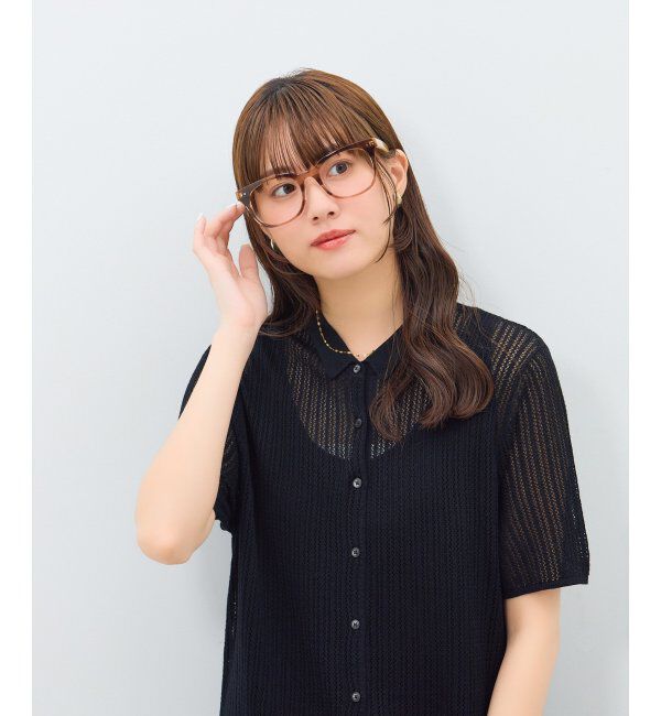  「ウェリントン型 メガネ | 横長 黒縁フレーム 伊達メガネ ユニセックス CLASSIC  レンズ交換券付」|メガネ|