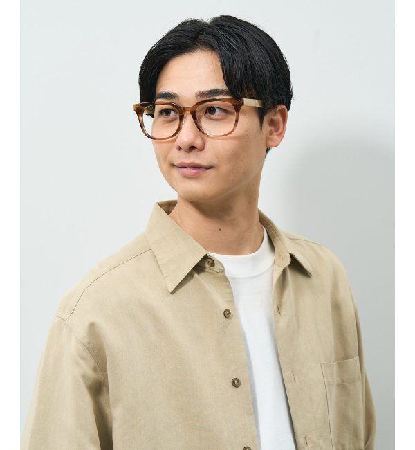  「ウェリントン型 メガネ | 横長 黒縁フレーム 伊達メガネ ユニセックス CLASSIC  レンズ交換券付」|メガネ|