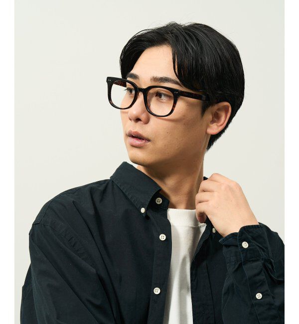  「ウェリントン型 メガネ | 横長 黒縁フレーム 伊達メガネ ユニセックス CLASSIC  レンズ交換券付」|メガネ|