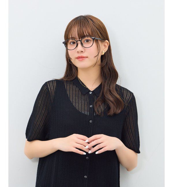  「ボストン型 メガネ | 伊達メガネ ユニセックス CLASSIC  レンズ交換券付」|メガネ|ブラック