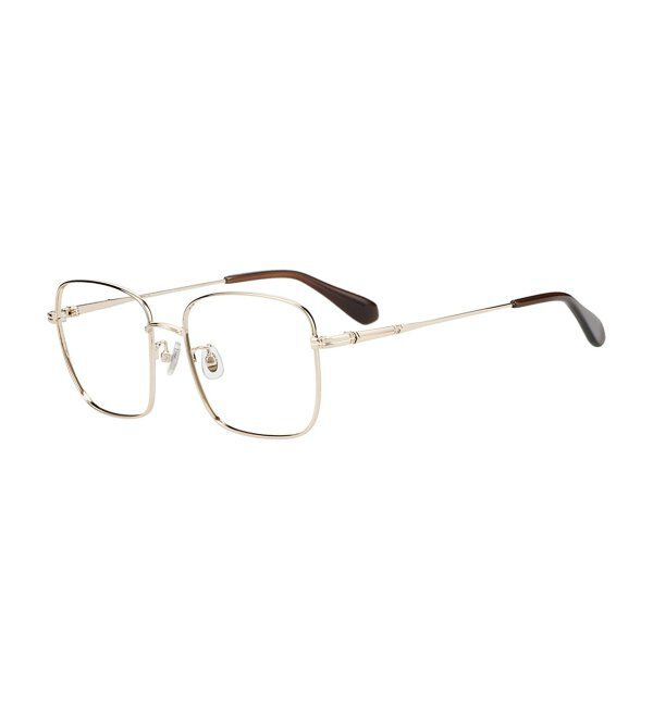  「ウェリントン型 メガネ | メタル 大きめ ゴールド シルバー 伊達メガネ ユニセックス TRAD レンズ交換券付」|メガネ|