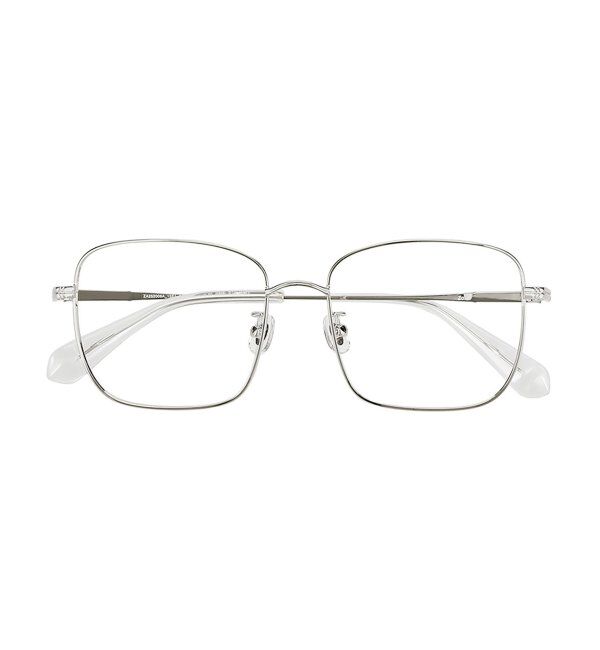  「ウェリントン型 メガネ | メタル 大きめ ゴールド シルバー 伊達メガネ ユニセックス TRAD レンズ交換券付」|メガネ|