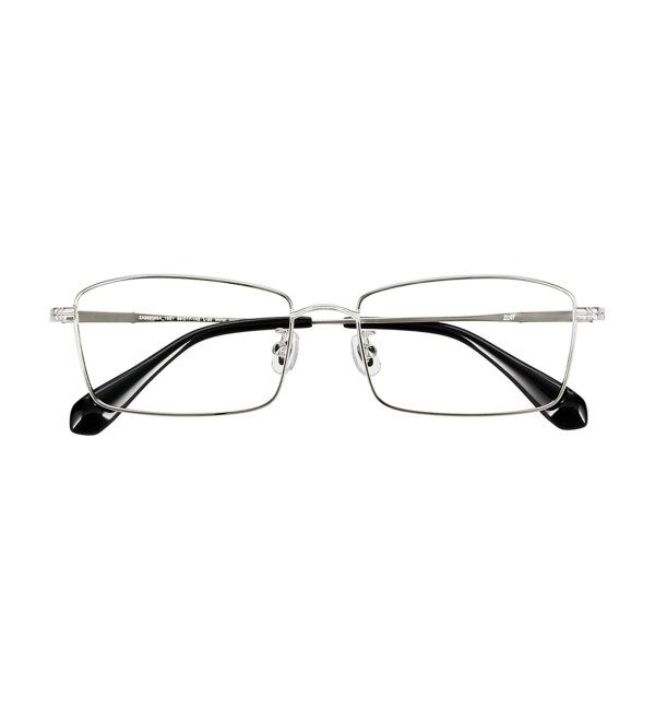  「ウェリントン型 メガネ | メタル 横長 ゴールド シルバー 伊達メガネ ユニセックス TRAD レンズ交換券付」|メガネ|