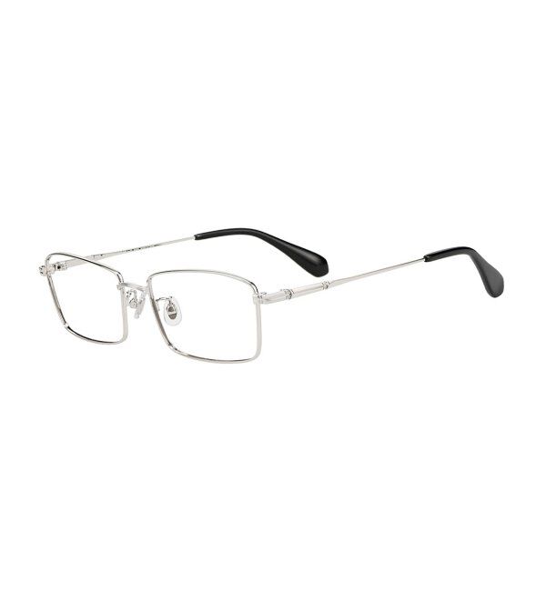  「ウェリントン型 メガネ | メタル 横長 ゴールド シルバー 伊達メガネ ユニセックス TRAD レンズ交換券付」|メガネ|