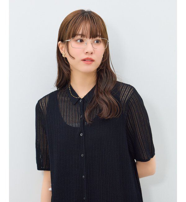  「ウェリントン型 メガネ | メタル 横長 ゴールド シルバー 伊達メガネ ユニセックス TRAD レンズ交換券付」|メガネ|