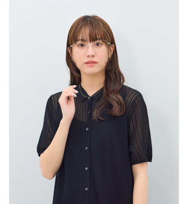  「オーバル型 メガネ | メタルフレーム ゴールド シルバー 伊達メガネ ユニセックス TRAD レンズ交換券付」|メガネ|