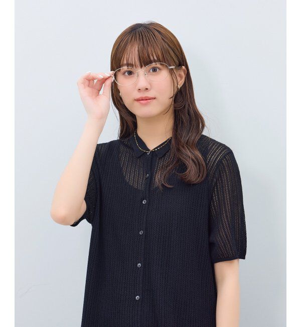  「オーバル型 メガネ | メタルフレーム ゴールド シルバー 伊達メガネ ユニセックス TRAD レンズ交換券付」|メガネ|