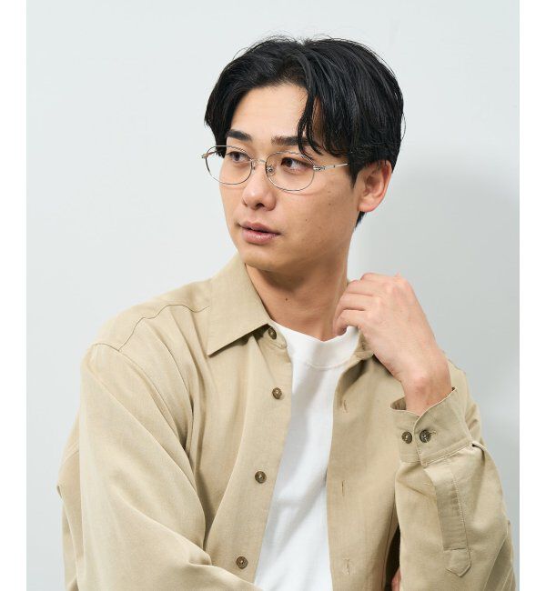  「オーバル型 メガネ | メタルフレーム ゴールド シルバー 伊達メガネ ユニセックス TRAD レンズ交換券付」|メガネ|