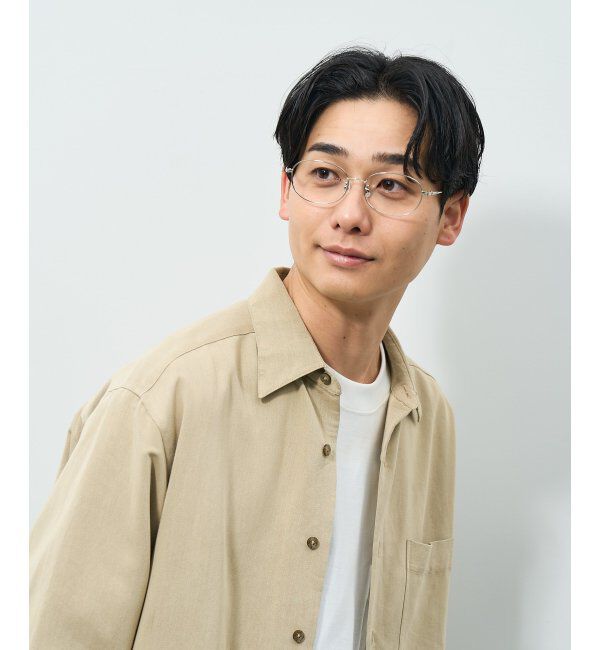  「オーバル型 メガネ | メタルフレーム ゴールド シルバー 伊達メガネ ユニセックス TRAD レンズ交換券付」|メガネ|