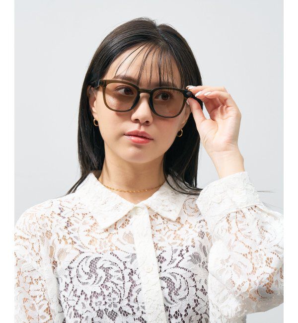  「ウェリントン型 折りたたみ式 サングラス | 専用ケース付 カラーレンズ 太縁フレーム 紫外線防止 UVカット」|サングラス|