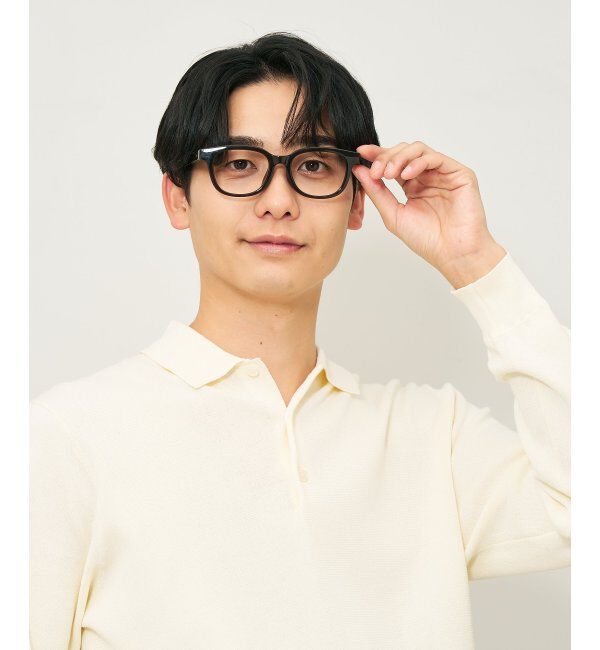  「ウェリントン型 メガネ | 軽量｜太縁｜黒縁フレーム｜伊達メガネ｜ユニセックス｜ビジネス レンズ交換券付」|メガネ|