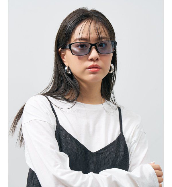  「SUNCUTGlasses/UV100%CUT サングラス カラーレンズ 太縁 紫外線対策 UVカット ユニセックス スポーツ」|サングラス|