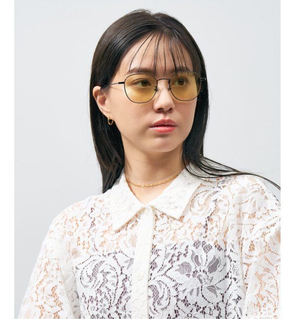  「ウェリントン型 サングラス｜カラーレンズ｜メタル UVカット (紫外線カット率99.9%以上) ユニセックス 」|サングラス|