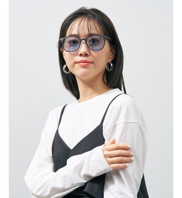  「SUNCUTGlasses/UV100%CUT サングラス カラーレンズ 軽量 ずれ落ち防止 紫外線対策 UVカット SMART Skinny」|サングラス|