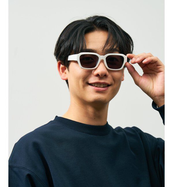  「ウェリントン型 サングラス【CLAP CLICK構造】 ずれ落ち防止｜太縁｜紫外線カット率99.9%以上 UVカット」|サングラス|