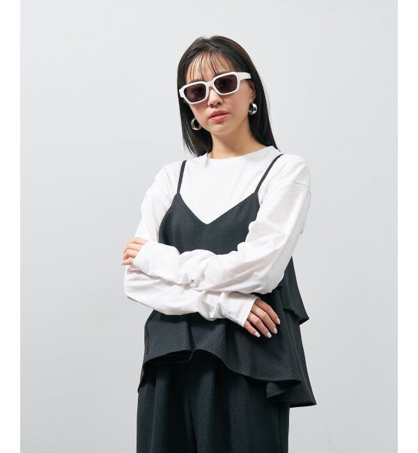  「ウェリントン型 サングラス【CLAP CLICK構造】 ずれ落ち防止｜太縁｜紫外線カット率99.9%以上 UVカット」|サングラス|