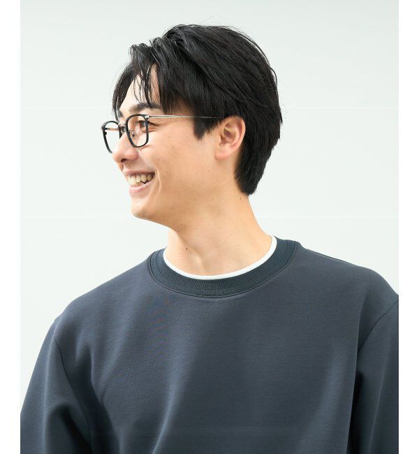  「ウェリントン型 メガネ | メタル｜伊達メガネ 度付きメガネ｜ユニセックス 黒｜CLASSIC  レンズ交換券付」|メガネ|