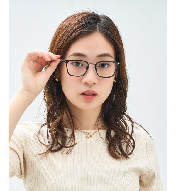  「ウェリントン型 メガネ | メタル｜伊達メガネ 度付きメガネ｜ユニセックス 黒｜CLASSIC  レンズ交換券付」|メガネ|