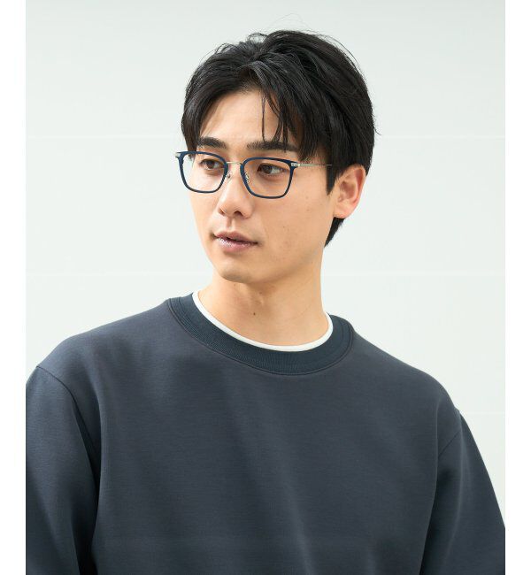  「ウェリントン型 メガネ | メタル｜伊達メガネ 度付きメガネ｜ユニセックス 黒｜CLASSIC  レンズ交換券付」|メガネ|