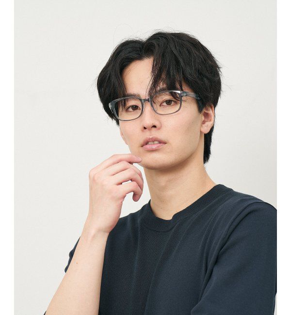  「ウェリントン型 メガネ 軽量 ズレ落ち防止 鼻パッド ユニセックス 伊達メガネ レンズ交換券付」|メガネ|