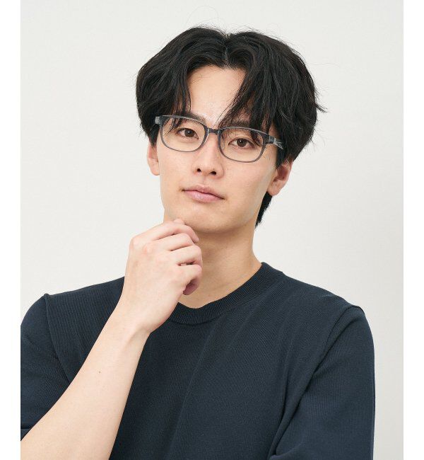  「ウェリントン型 メガネ 軽量 ズレ落ち防止 鼻パッド ユニセックス 伊達メガネ レンズ交換券付」|メガネ|