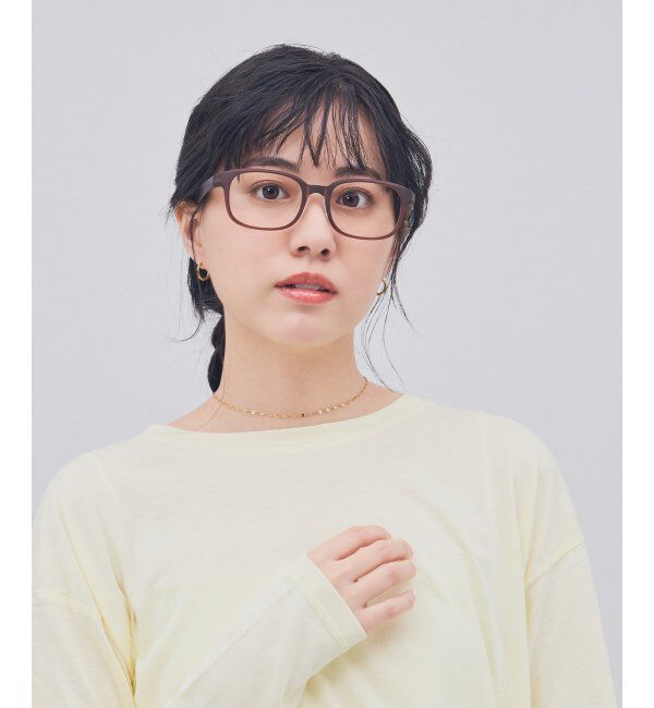  「ウェリントン型 メガネ 軽量 ズレ落ち防止 鼻パッド ユニセックス 伊達メガネ レンズ交換券付」|メガネ|