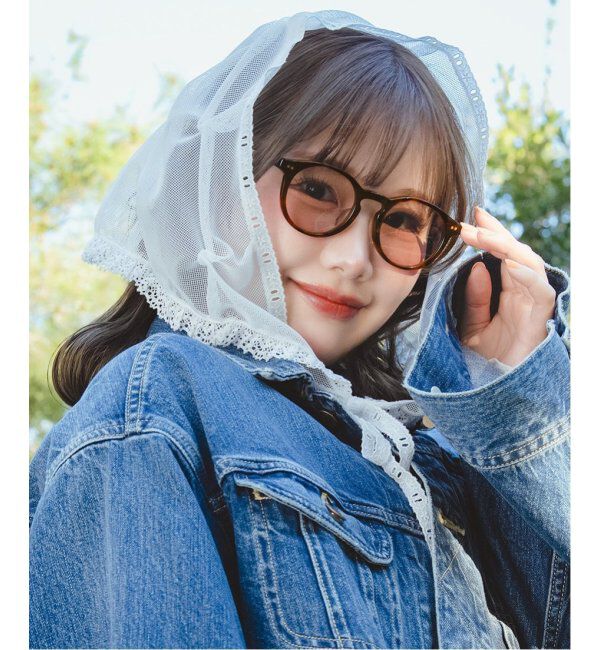  「Zoff｜Kirimaru ボストン型 サングラス   ユニセックス｜UVカット｜紫外線対策｜うねうね 波型 小顔効果」|サングラス|茶系デミ