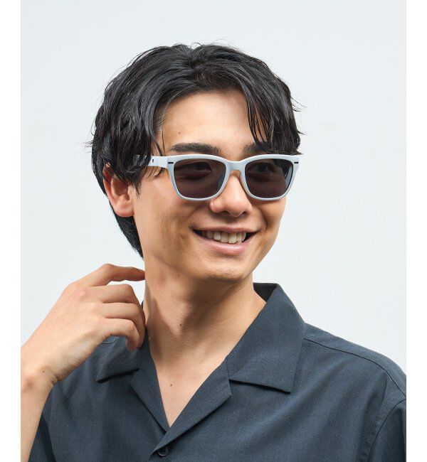  「Zoff｜STUDIO SEVEN｜ウェリントン型 サングラス 【CLAP CLICK搭載】 カラーレンズ｜紫外線防止 UVカット」|サングラス|