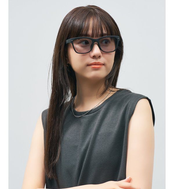  「Zoff｜STUDIO SEVEN｜ウェリントン型 サングラス 【CLAP CLICK搭載】 カラーレンズ｜紫外線防止 UVカット」|サングラス|