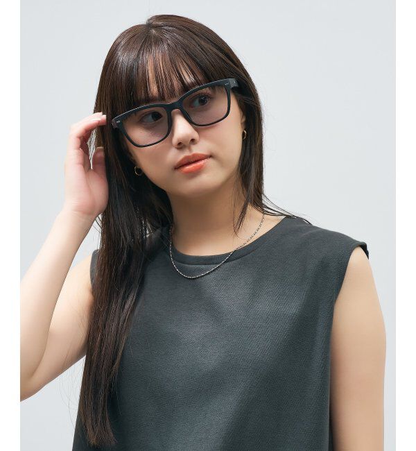  「Zoff｜STUDIO SEVEN｜ウェリントン型 サングラス 【CLAP CLICK搭載】 カラーレンズ｜紫外線防止 UVカット」|サングラス|