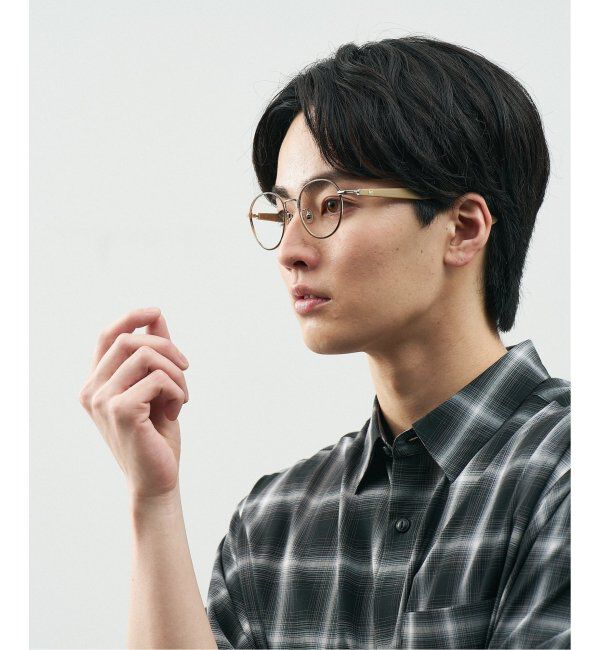  「Zoff｜STUDIO SEVEN｜ボストン型 メガネ スタジオセブン メタル｜伊達メガネ 度付きメガネ レンズ交換券付」|メガネ|