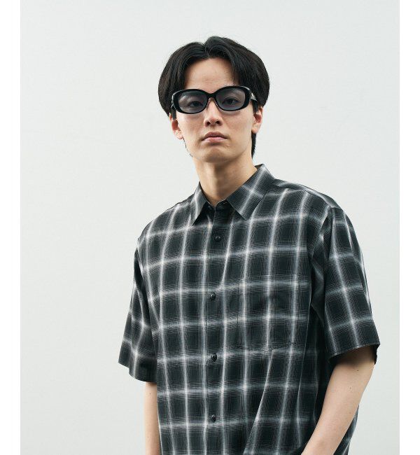  「Zoff｜STUDIO SEVEN｜オーバル型 サングラス 横長｜太縁フレーム｜カラーレンズ｜紫外線防止 UVカット」|サングラス|